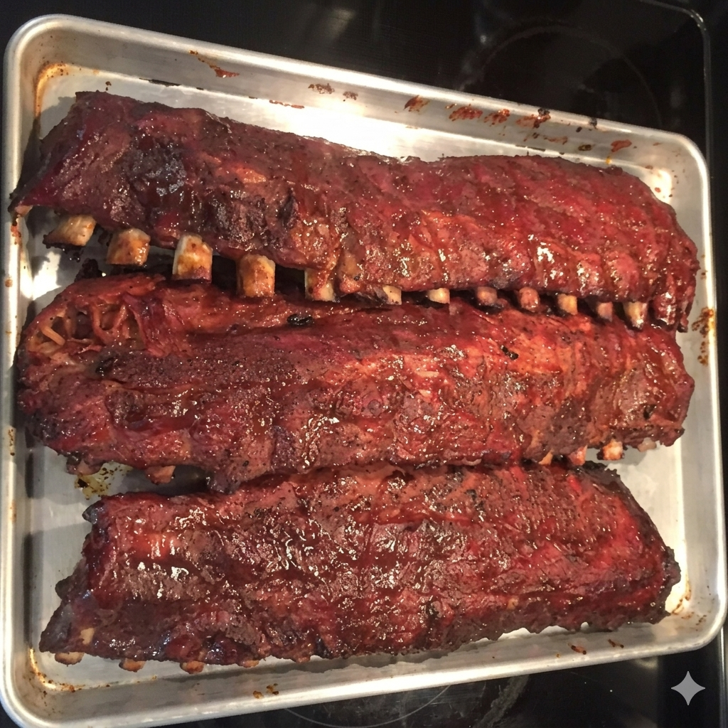 Rack of baby back ribs